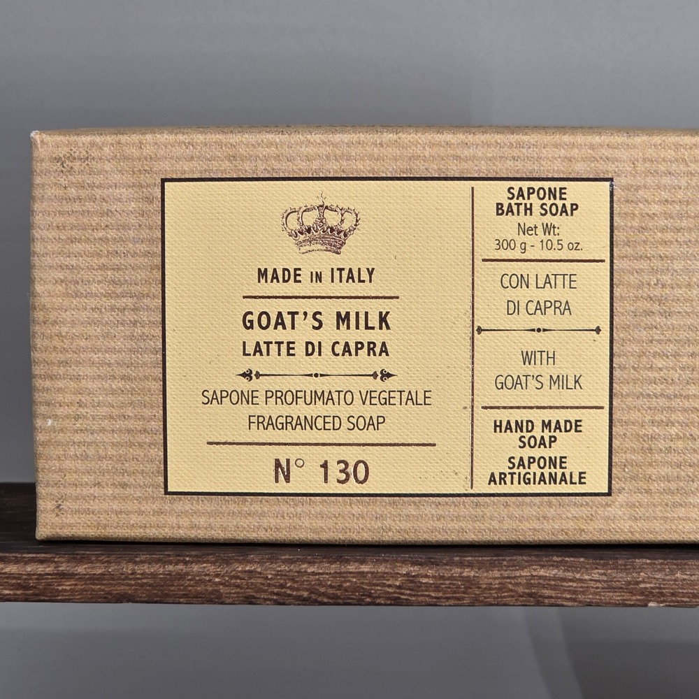 Saponerie Mario Fissi Goats Milk Soap Unisex 10.5oz Italian‎ Luxury Handmade NIB
